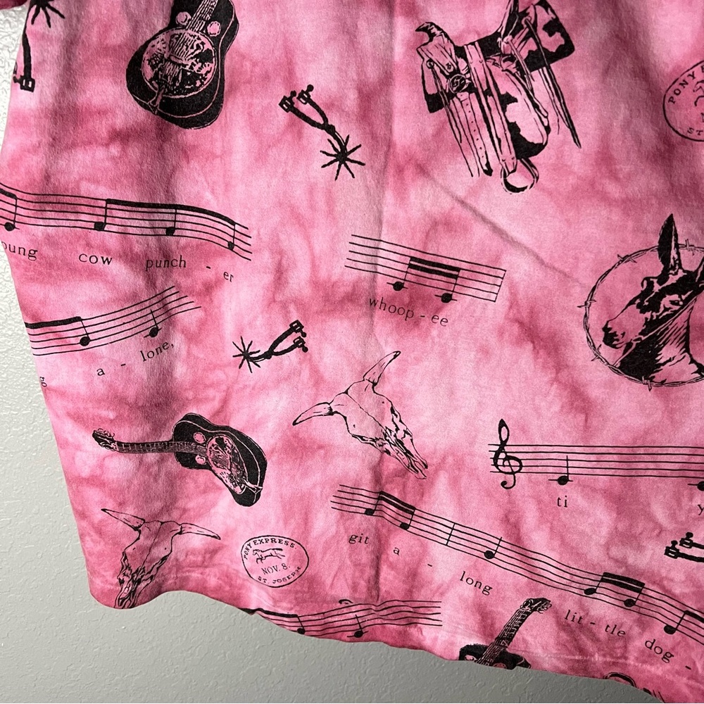 Vintage Cowboy's Sweetheart Pink Tee Size XL - Picture 8 of 8